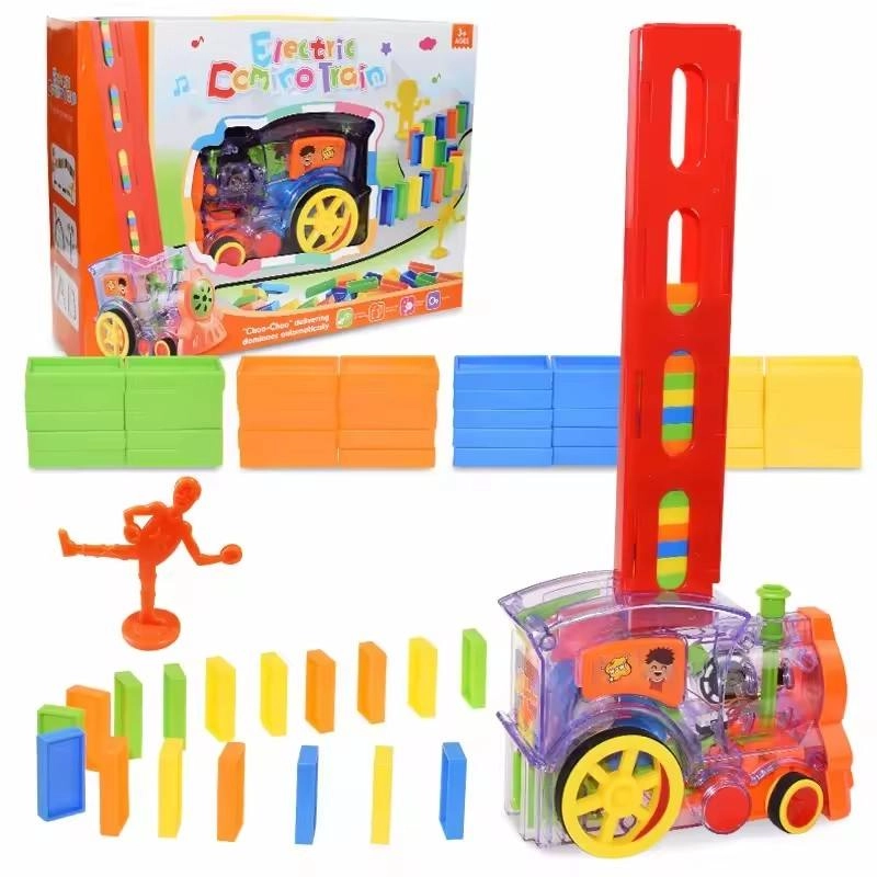 Electric Automatic Domino Train Toy