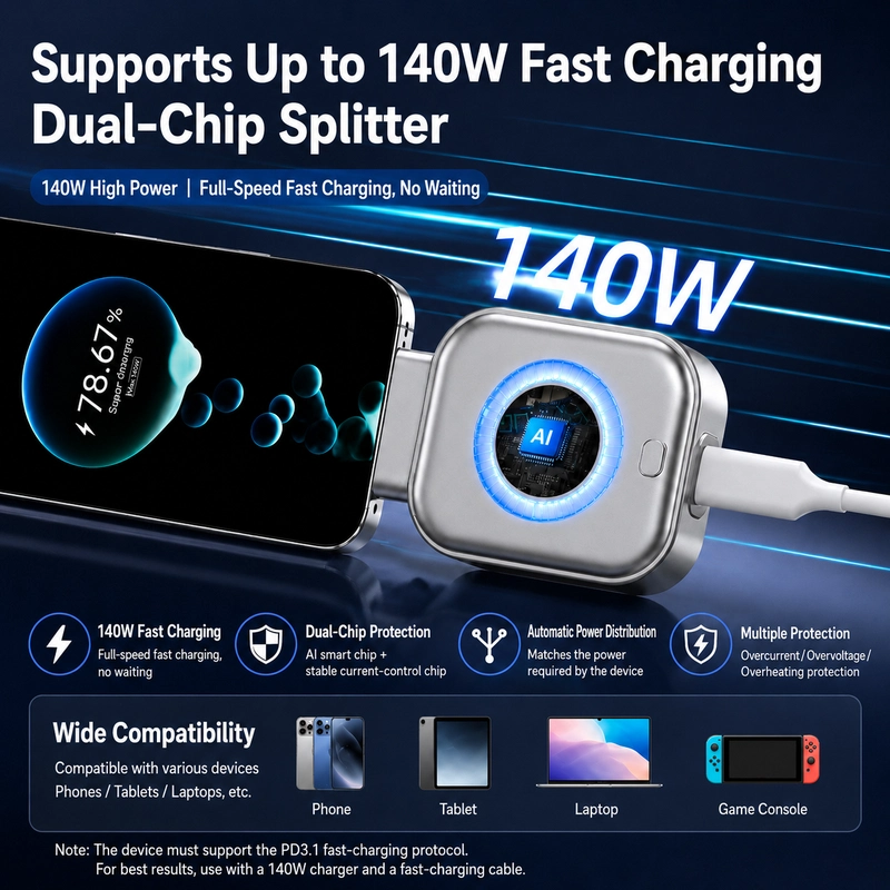 Smart Auto Power Off Charging Protector (140W Type-C) - Image 4